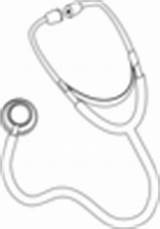 Stethoscope Red Clker Clip Clipart Vector Small sketch template