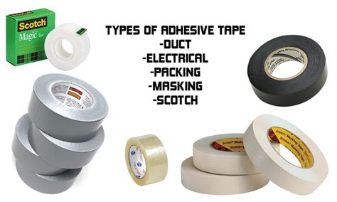 types  tape  usefeature tape adhesives glue pint