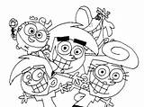 Fairly Coloring Oddparents Pages Print Sheets Kids sketch template