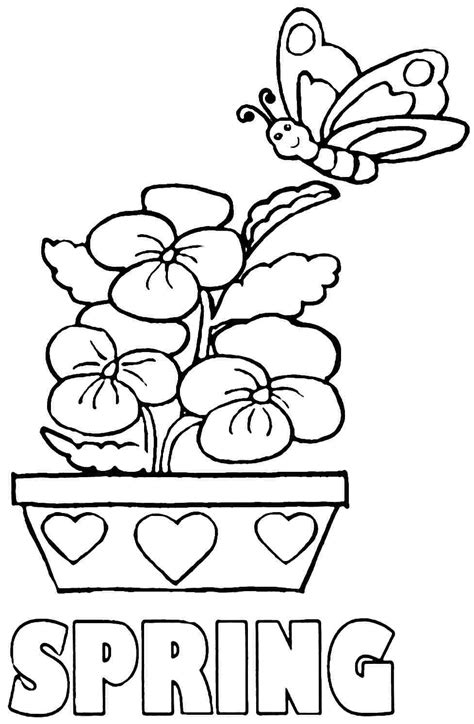 coloring pages spring season coloring home