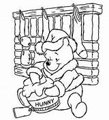 Coloring Pages Bear Honey Pooh sketch template