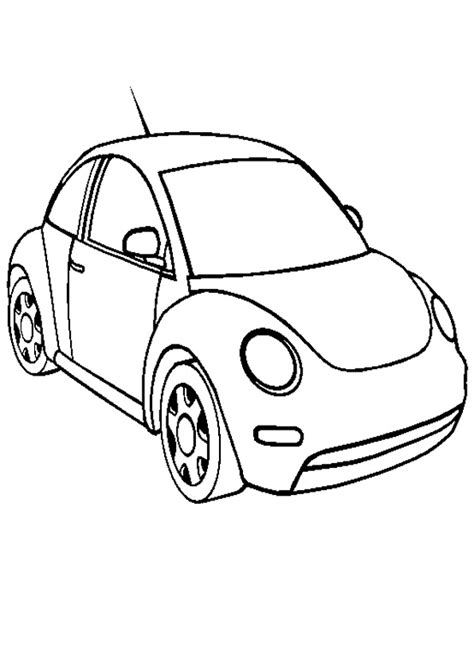coloring pages small car coloring page  kids