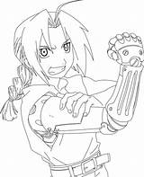 Alchemist Fullmetal Elric Colorironline Pintar sketch template