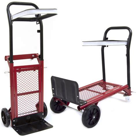 sack truck trolley heavy duty multi purpose industrial folding hand cart  ebay