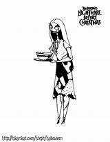 Sally Coloring Pages Nightmare Before Christmas Getdrawings sketch template