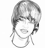 Coloring Bieber Justin Pages sketch template