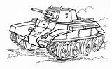 Panzer Ausmalbilder Malvorlage Militar sketch template