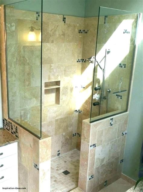 Doorless Walk In Shower Designs For Small Bathrooms