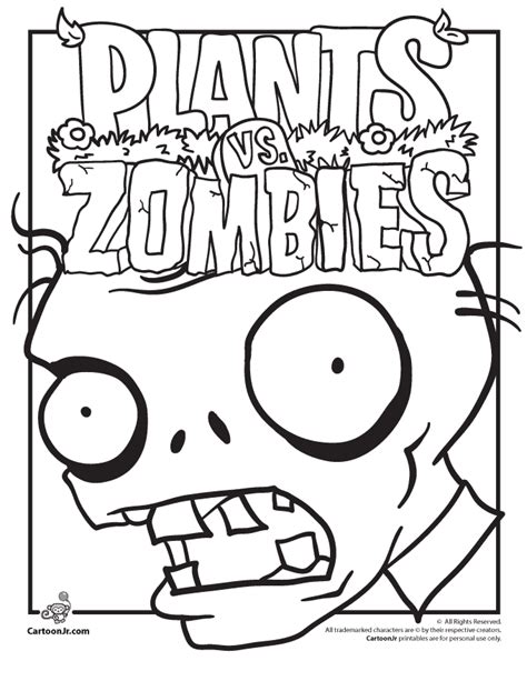 plants  zombies printable coloring pages   plants
