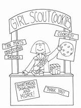 Scout Scouts Cub Trefoil Edmonds Prizes Dearie Digi Patches Brownie sketch template