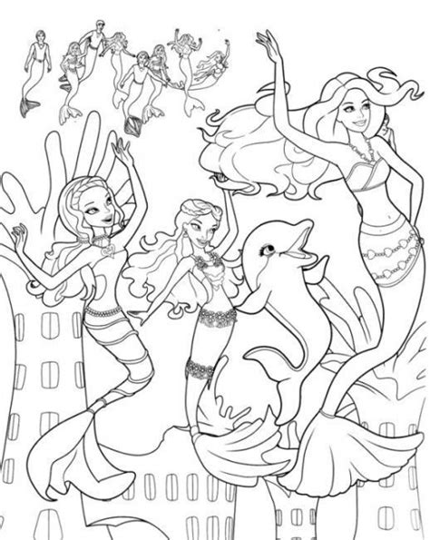 barbie mermaid coloring pages girls coloring pages barbie mermaid