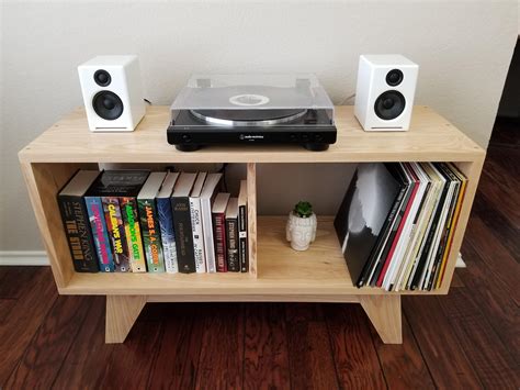 built  record cabinet vinyl
