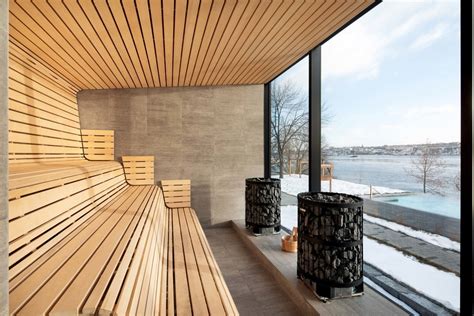 strom nordic spa  quebec health beauty  architect