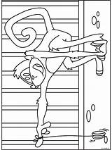 Kooi Aap Binatang Mewarnai Hewan Animasi Bergerak Halaman sketch template
