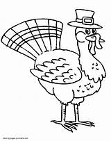 Coloring Pages Thanksgiving Printable Holidays Colouring sketch template