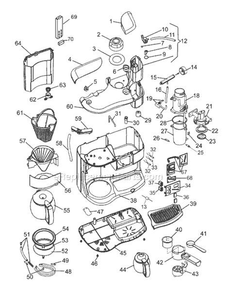 delonghi bco parts list  diagram ereplacementpartscom