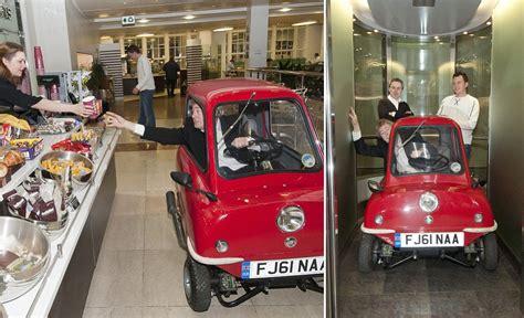 small wonder in the world s tiniest car mailman drives straight to his desk daily mail online