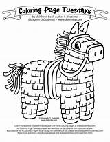 Coloring Pinata Mayo Cinco Pages Mexican Mexico Independence Color Print Hispanic Tuesday Printable Kids Sheets Piñata Dulemba Drawing Toddlers Happy sketch template