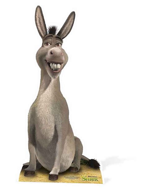 donkey  shrek lifesize cardboard cutout buy standups standees