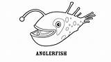 Fish Coloring Angler Pages Smiling Tocolor sketch template
