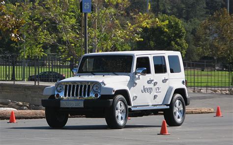 driving  jeep wrangler ev  eco friendly  trail rated  exist