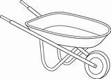 Wheelbarrow Barrel Barrow Kruiwagen Afkomstig Sweetclipart sketch template