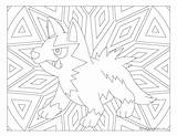 Pokemon Poochyena Windingpathsart Coloriage sketch template