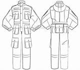 Jumpsuit Garment Coverall Workwear Sketchbook sketch template