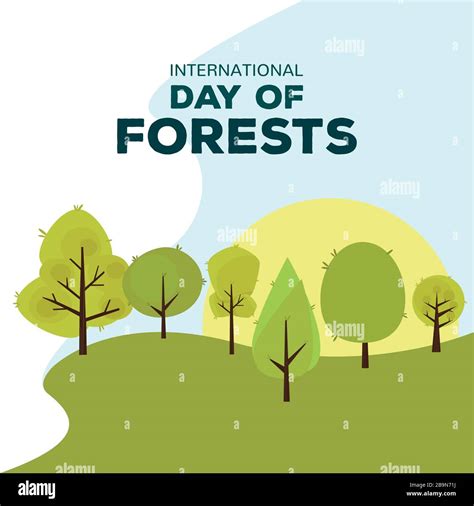 forest day poster stock vector image art alamy