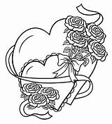 Cuori Coloring Colorare Cuore Disegni Rosen Herz Gratuit Beau Génial Sketch sketch template