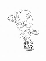 Supersonic Coloring Sonic Super Pages Template Boys sketch template