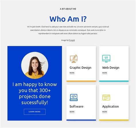 profile website template