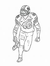 Coloring Football Pages Player Players Printable Florida Nfl Gators Drawing Running Line Back Gator Color Pencil Template American Sketch Getdrawings sketch template