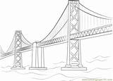 Bridge Coloring Bay Oakland Pages Bridges Golden Gate Color Sheets Printable Kids San Francisco Drawing Drawings Coloringpages101 75kb Visit Pdf sketch template
