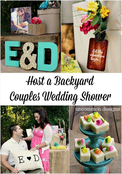 Backyard Couples Wedding Shower Uncommon Designs Wedding Shower