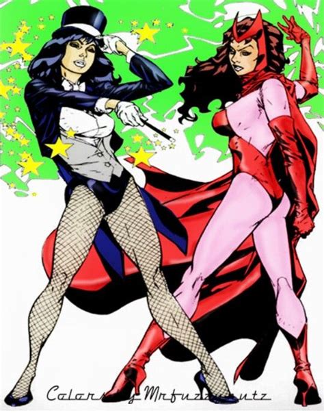 Zatanna Vs Scarlet Witch Dc Comics Collection Marvel And Dc