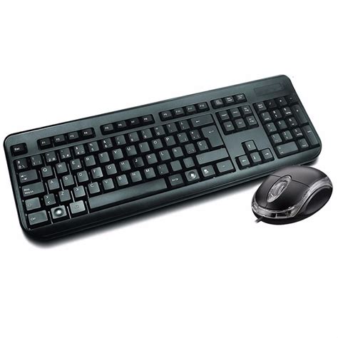 kit teclado waterproof  mouse alambrico usb  negro