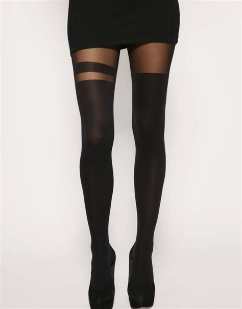 black over the knee stripe tights sexy thigh highs and i love