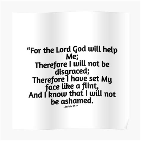 Isaiah 50 7 Bible Verse Isaiah 50 7 The Lord God Will Help Me Bible