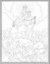 Carmel Immaculate Conception sketch template