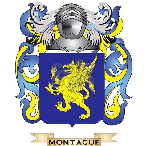 montague coat  arms family crest drinking glas  tshirts