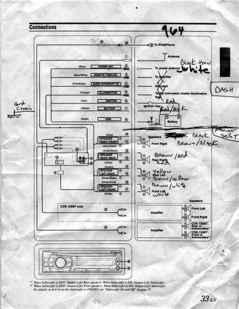 alpine cde  wiring diagram
