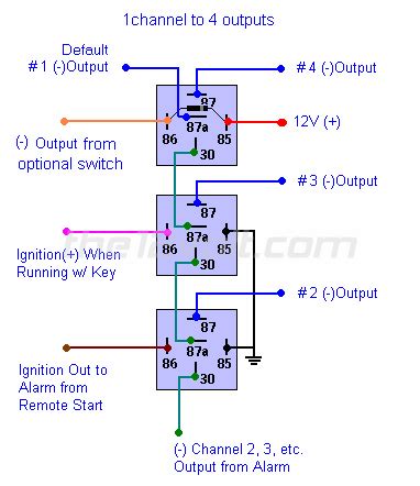 volt relay connection diagram wiring diagram  schematics