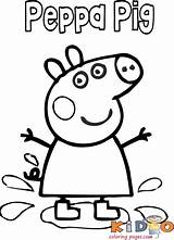 Pig Peppa Kidocoloringpages sketch template