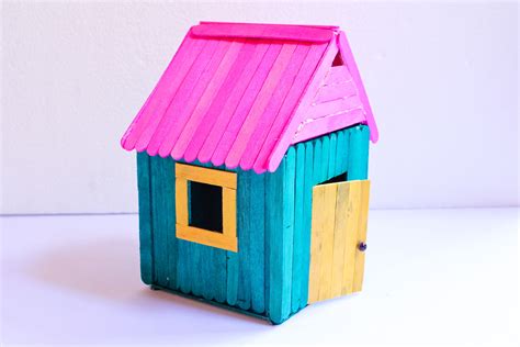 build  popsicle house  steps  pictures wikihow popsicle stick crafts house