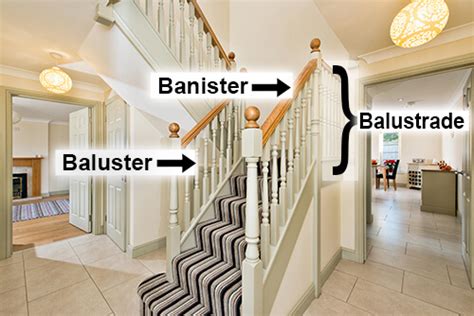 difference  baluster balustrade  banister   stiles