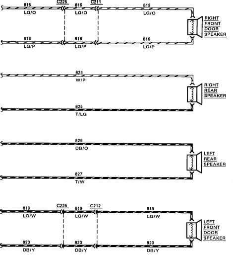 wiring diagram   lincoln towncar radio schematic