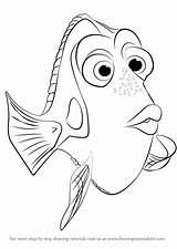 Dory Finding Draw Coloring Drawing Step Nemo Pages Line Clipart Drawings Print Destiny Clip Template Tutorials Drawingtutorials101 Cartoon Sketch Learn sketch template