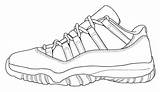 Shoe Jordans Coloringhome Lebron Getdrawings sketch template