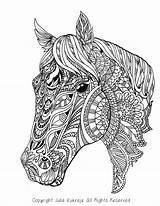 Ausdrucken Pferde sketch template